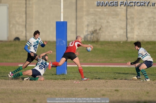 2014-11-02 CUS PoliMi Rugby-ASRugby Milano 1784